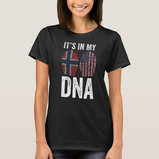 それは私のDNAノルウェー・プレミアムにある Tシャツ (正面)