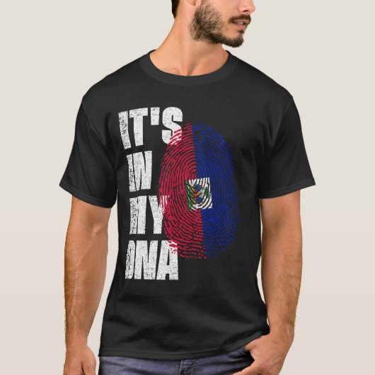 それは私のDNAハイチ国旗にある Tシャツ (正面)