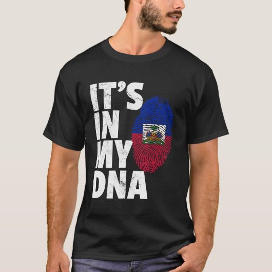 それは私のDnaハイチ国旗のプライド国Moにある Tシャツ (正面)
