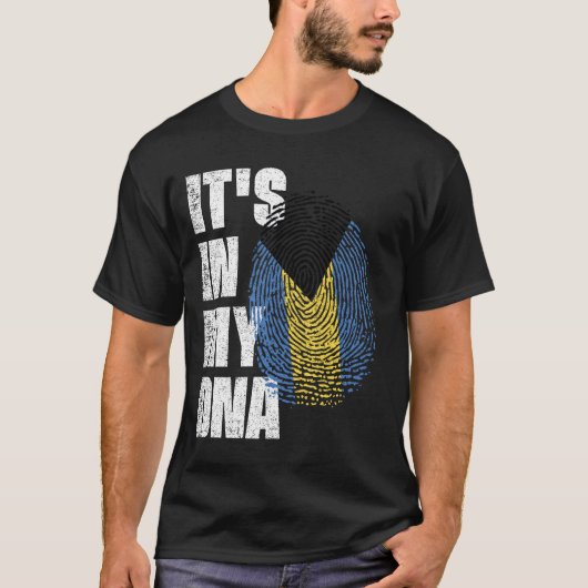 それは私のDNAバハマ国旗にある Tシャツ (正面)