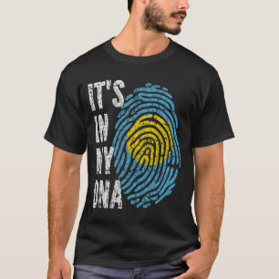 それは私のDNAパラオ国旗の男性の女性の子供の中にある Tシャツ