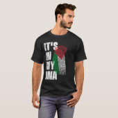 それは私のDNAパレスチナ国旗にある Tシャツ (正面フル)