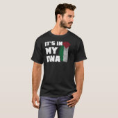 それは私のDNAパレスチナ国旗の指紋男性Womeにある Tシャツ (正面フル)