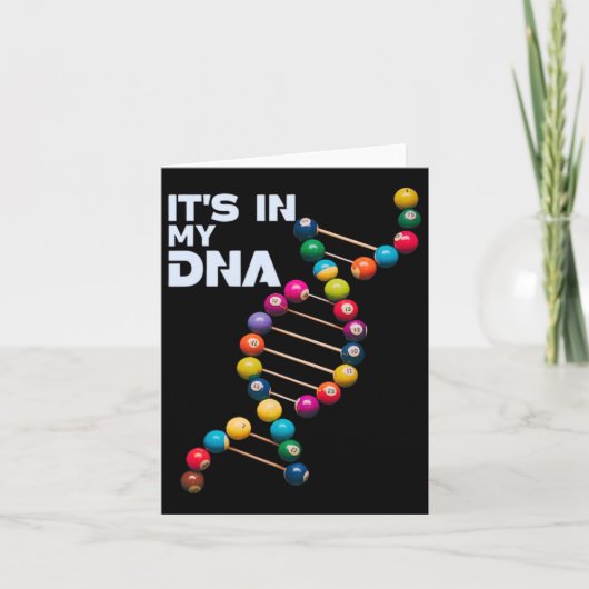 それは私のDnaビリヤードのプールプレーヤーのスポーツ愛好家Fにある カード (正面)