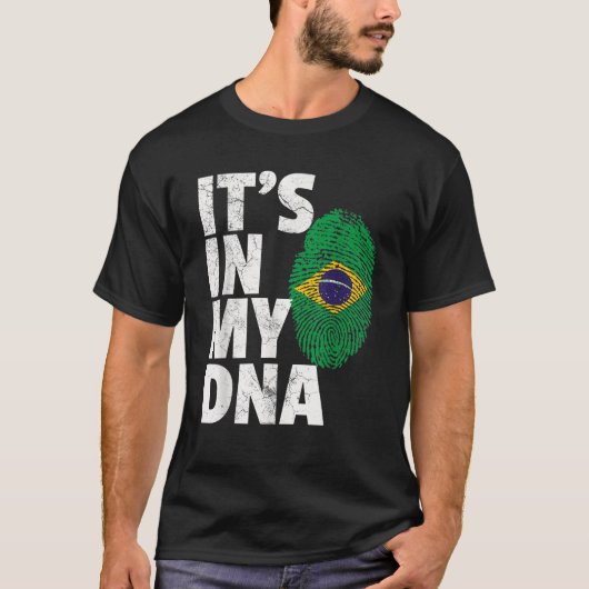 それは私のDNAブラジル国旗のプライドメンズWomにある Tシャツ (正面)
