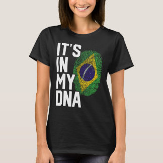 それは私のDNAブラジル国旗の伝統根にある Tシャツ
