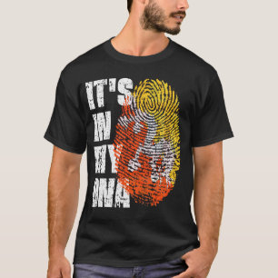 それは私のDNAブータン国旗の男の子の女の子のギフトにある Tシャツ