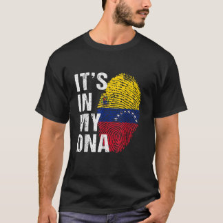 それは私のDNAベネズエラのプライドベネズエラ国旗にある Tシャツ