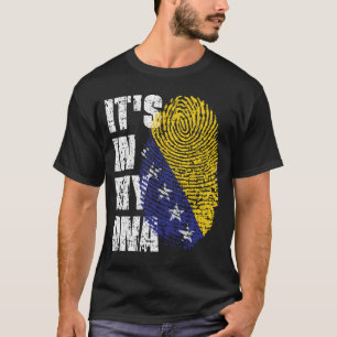 それは私のDNAボスニア・ヘルツェゴビナ国旗の男の子ギルにある Tシャツ