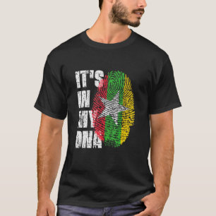 それは私のDnaミャンマー国旗のビルマ語にある Tシャツ