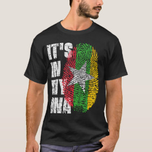 それは私のDNAミャンマー国旗の男の子の女の子ギフトにある Tシャツ