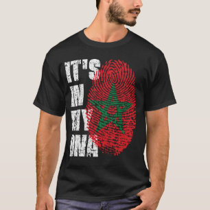 それは私のDNAモロッコ国旗の男の子の女の子ギフトにある Tシャツ