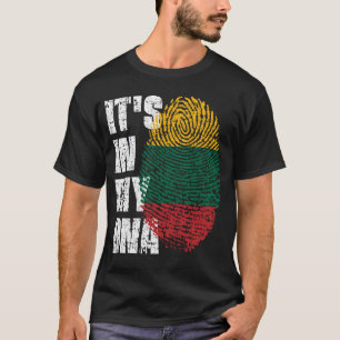 それは私のDNAリトアニア国旗の男の子の女の子ギフトにある Tシャツ
