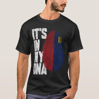 それは私のDNAリヒテンシュタイン誇りを持った中だ Tシャツ