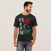 それは私のDNAリビア国旗の男性の女性の子供 Tシャツ (正面フル)