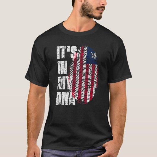 それは私のDnaリベリア国旗リベリアにある Tシャツ (正面)