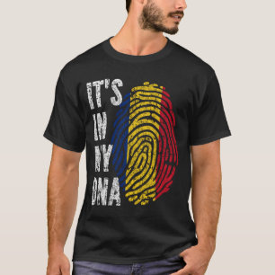 それは私のDNAルーマニア国旗の男性の女性の子供 Tシャツ