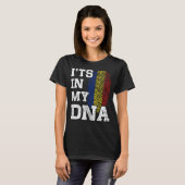 それは私のDNAルーマニア指紋ルーマニア誇りを持っただ Tシャツ (正面フル)