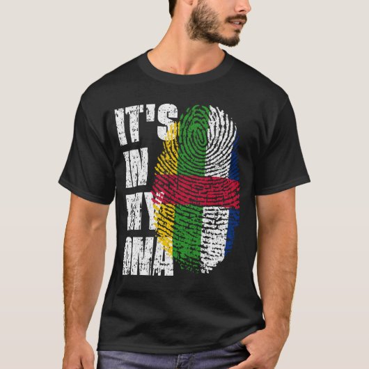 それは私のDNA中央アフリカ共和国国旗にある Tシャツ (正面)