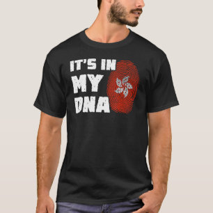 それは私のDNA香港のフラグの指紋男性Womeにある Tシャツ