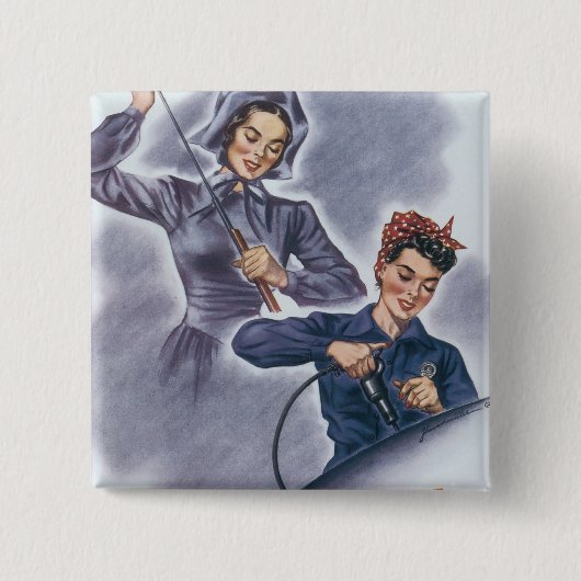 それは私達との伝統、氏です! 缶バッジ (正面)