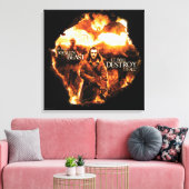 それは私達をすべて破壊します! キャンバスプリント (インサイチュ (リビング))