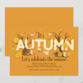 それは秋の招待状です 招待状 (正面/裏面)