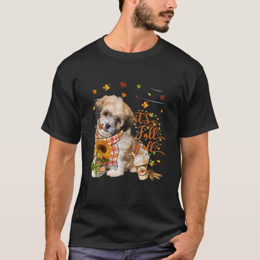 それは秋Yすべての七本犬サンクスギビングのハロウィーン Tシャツ (正面)
