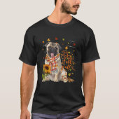 それは秋YすべてのFAWNパグ愛犬家感謝祭 Tシャツ (正面)