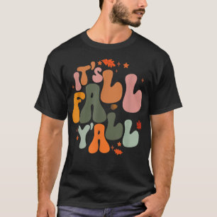 それは秋Y'all秋の葉女の女性に戻るScho Tシャツ