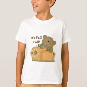 "それは秋Y'all"秋のテディベアKid's Tシャツ
