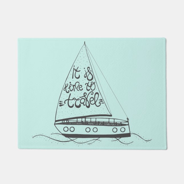 それは移動する時間です ドアマット (正面)