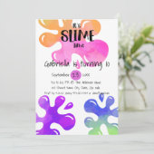 それは粘着物の時間誕生日のパーティの招待状です 招待状 (スタンド正面)