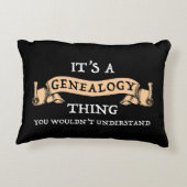 それは系図学の事だ – あなたは理解しないだろう アクセントクッション (裏面)