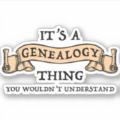 それは系図学の事だ – あなたは理解しないだろう シール (正面)