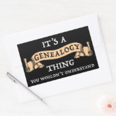 それは系図学の事だ – あなたは理解しないだろう 長方形シール (封筒)