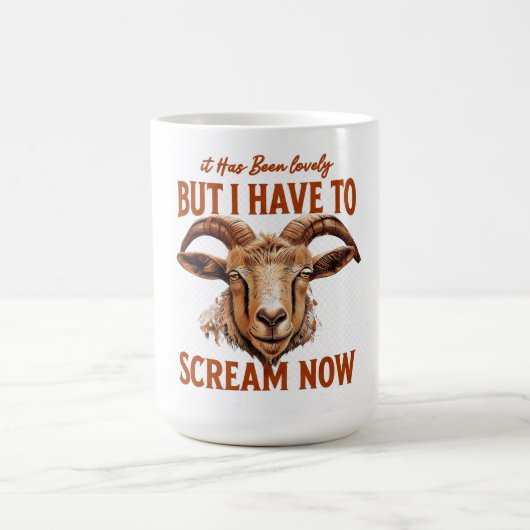 それは素敵だったが、今は叫ばなければならない コーヒーマグカップ (中央)