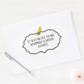 それは結婚式の引き出物ブライダルシャワー 楕円形シール (封筒)