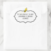 それは結婚式の引き出物ブライダルシャワー 楕円形シール (バッグ)