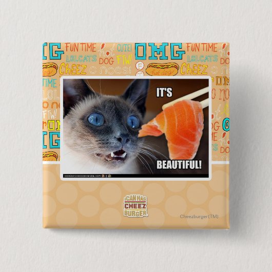 それは美しいです! 缶バッジ (正面)