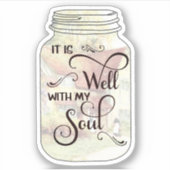 それは良いカントリーハウスの瓶のステッカーである シール (正面)