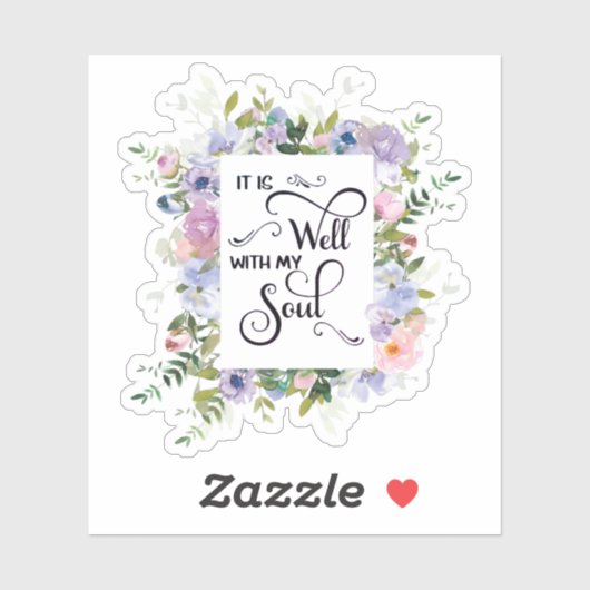 それは良い紫色のフローラフレームのシール シール (シート)