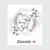 それは良い紫色のフローラフレームのシール シール (シート)