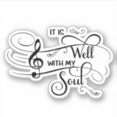 それは良い音楽です シール (正面)