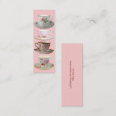 それは茶時間しおりです スキニー名刺 (正面/裏面)