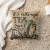 "それは茶時間"帽子屋辞書の芸術常にです クッション (ブランケット)