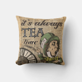 "それは茶時間"帽子屋辞書の芸術常にです クッション