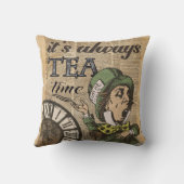 "それは茶時間"帽子屋辞書の芸術常にです クッション (裏面)