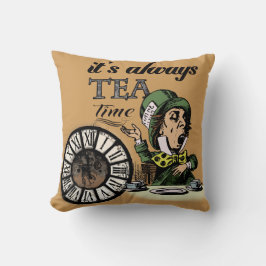 "それは茶時間"帽子屋辞書の芸術常にです クッション