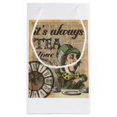 "それは茶時間"帽子屋辞書の芸術常にです スモールペーパーバッグ (裏面)